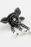 Floral Chain Detail Pearl Earrings