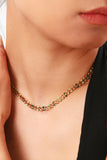 Leaf Chain Lobster Clasp Necklace