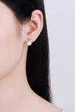Moissanite Pearl Stud Earrings