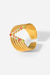 Candy Skies Decorative Enamel V-Shaped Open Ring