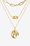 18K Gold Plated 3-Piece Pendant Necklace Set